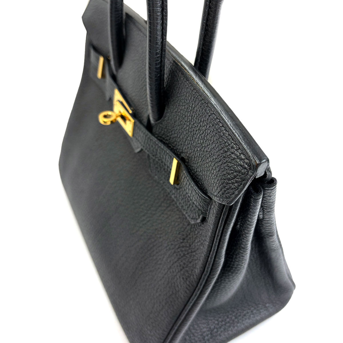 Birkin 25 Veau Togo Black Hand Bag Purse