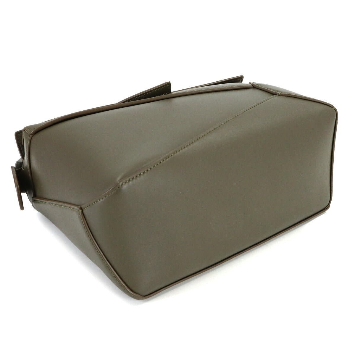 Pazzle Bag Small Hand Shoulder Bag Leather Khaki Purse