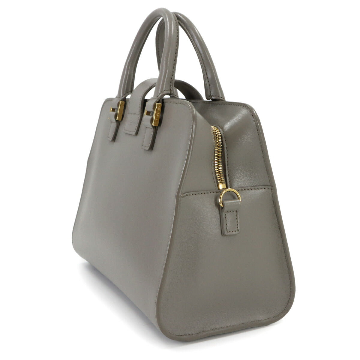 Baby Cabas Hand Shoulder Bag Leather Gray 568853