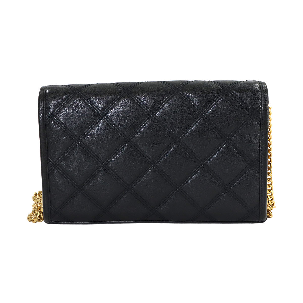 Becky Chain Wallet Leather Black 585031 Purse