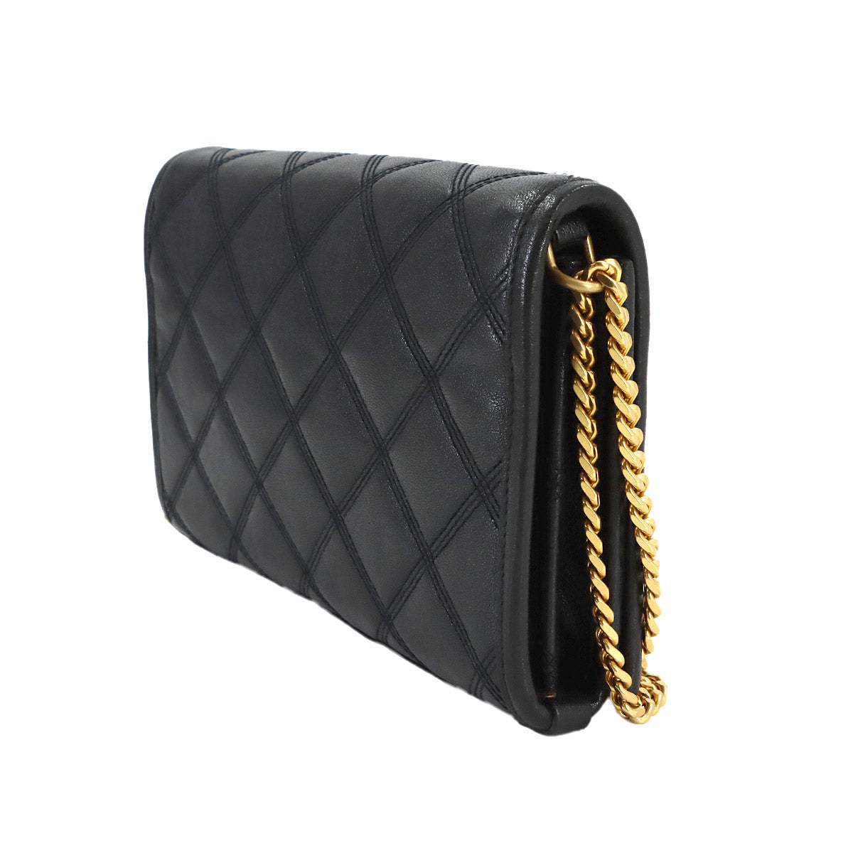 Becky Chain Wallet Leather Black 585031 Purse