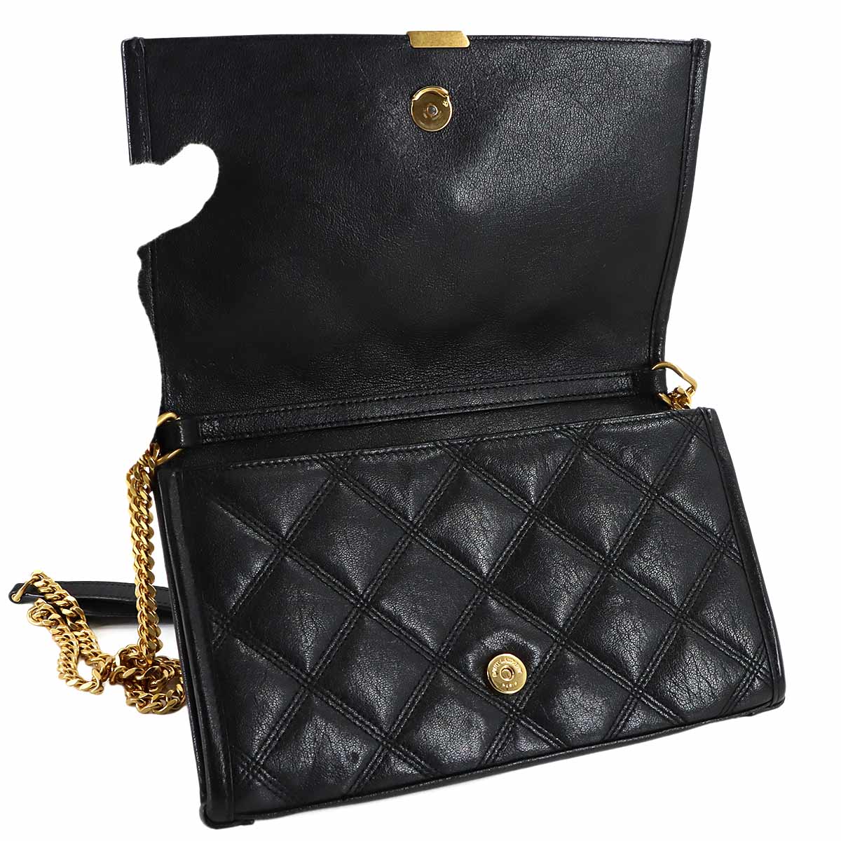 Becky Chain Wallet Leather Black 585031 Purse