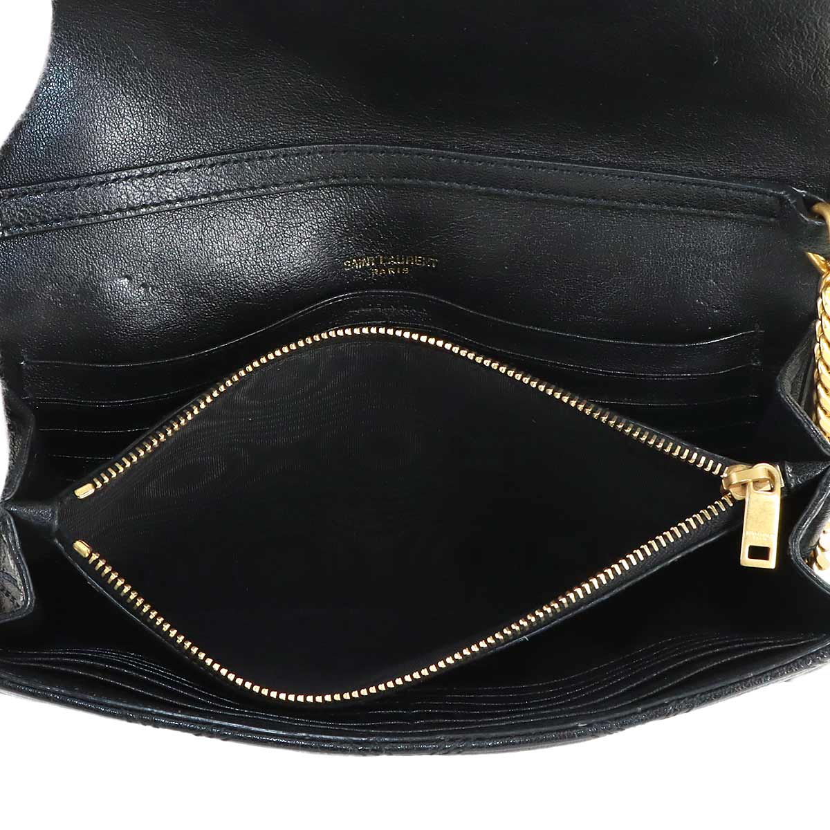 Becky Chain Wallet Leather Black 585031 Purse