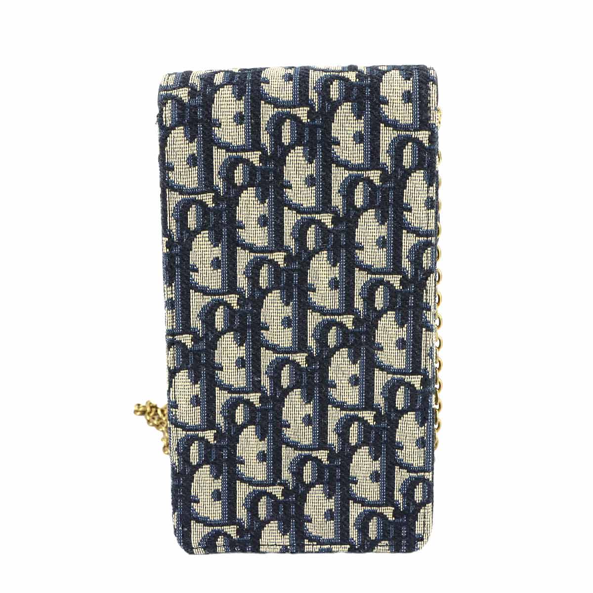 Oblique Vertical Saddle Chain Shoulder Bag Canvas