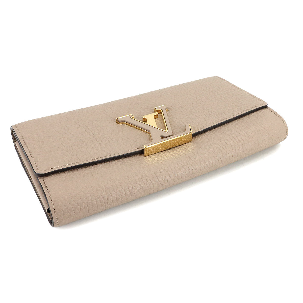 Capucines Long Wallet Taurillon Leather Pebble M61249