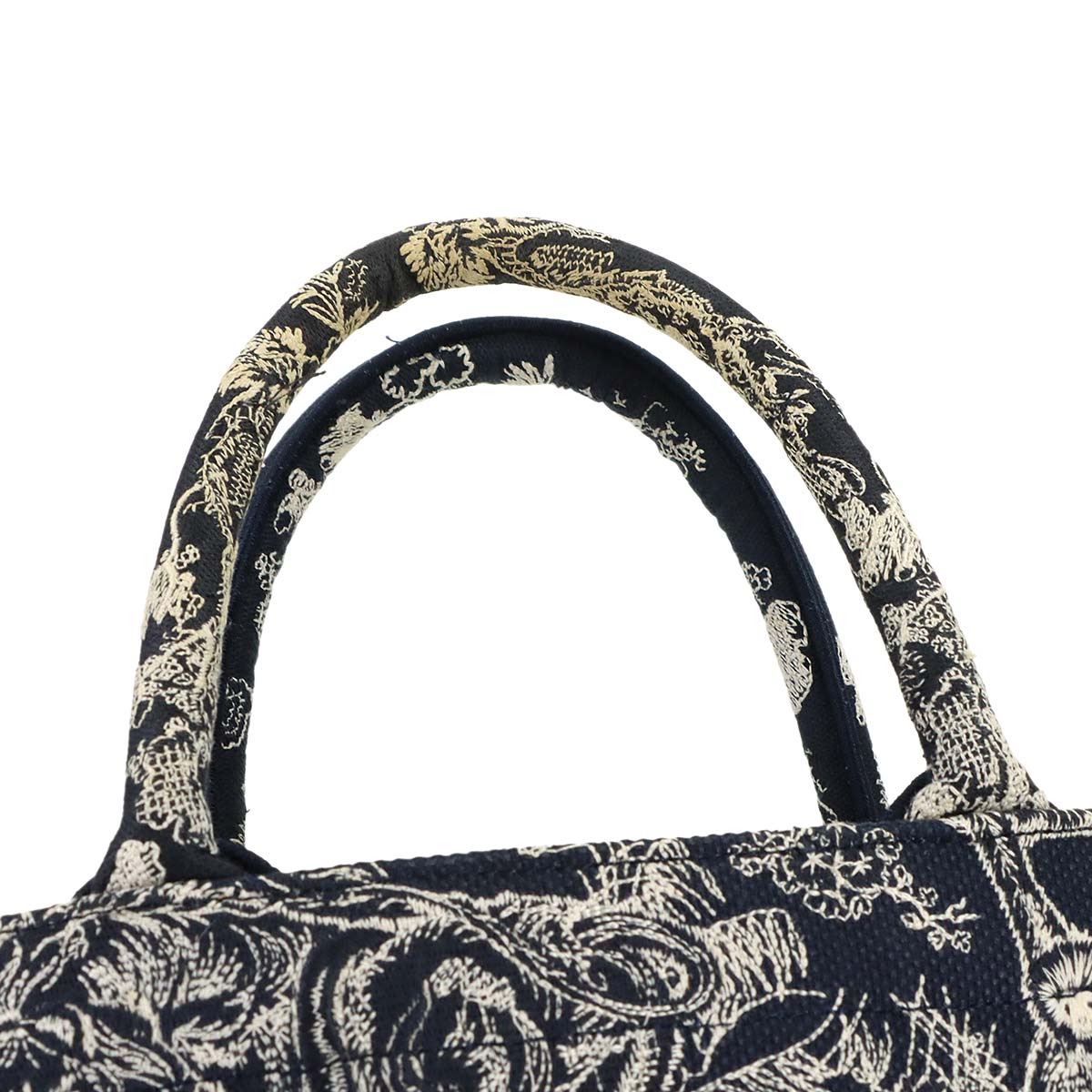 Toile De Jouy Reverse Book Tote Small Bag Canvas