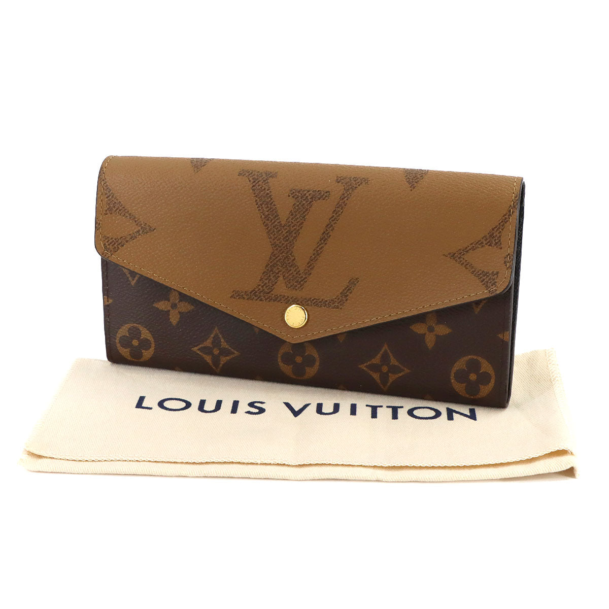 Monogram Giant Reverse Sarah Wallet Brown M80726