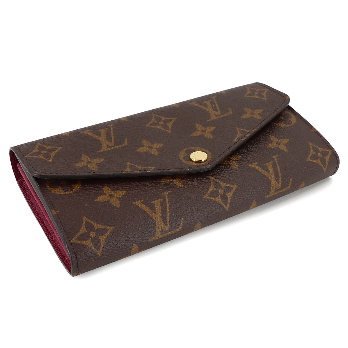Monogram Sarah Wallet Brown Fuschia M62234 Purse