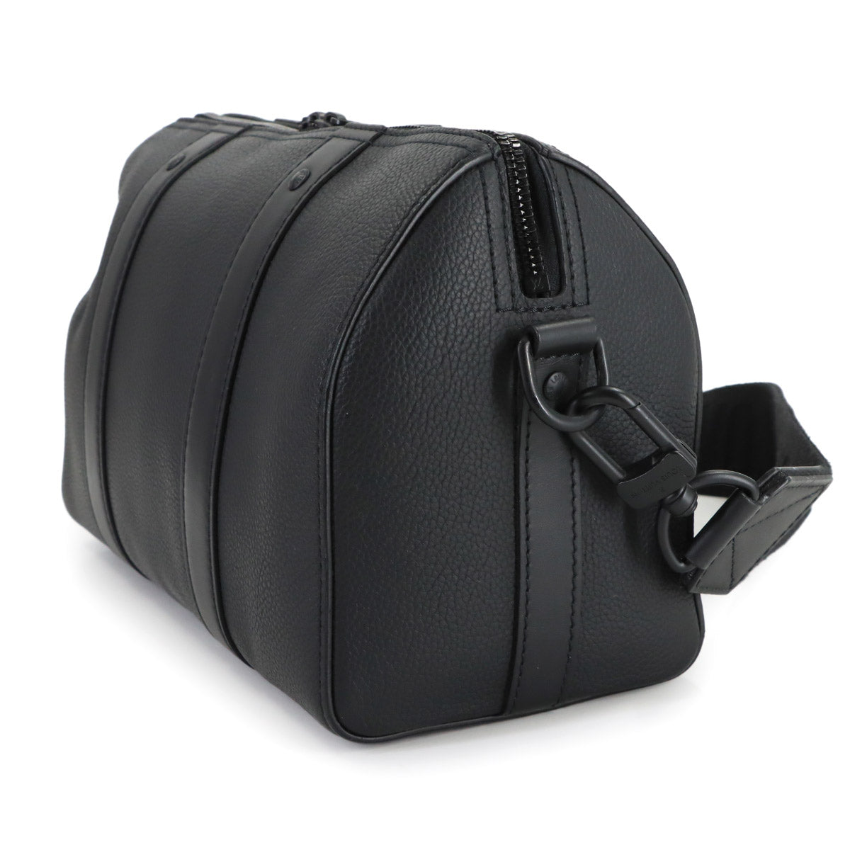City Keepall Shoulder Bag Leather Black M59255 Purse