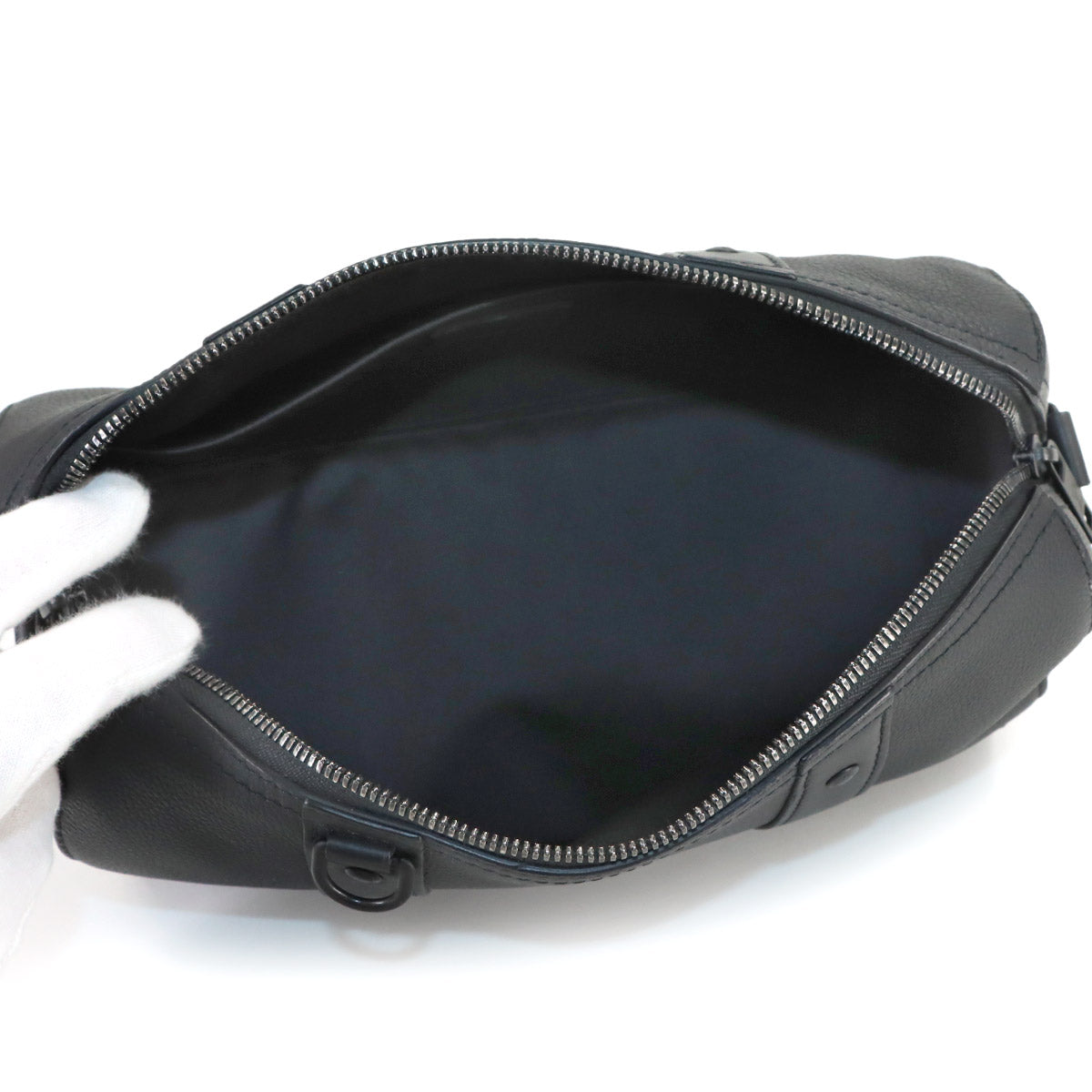 City Keepall Shoulder Bag Leather Black M59255 Purse