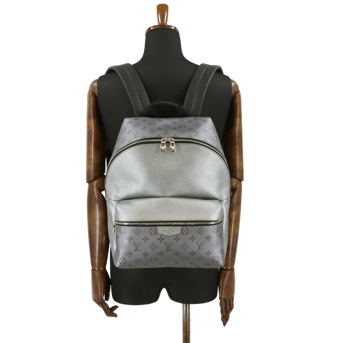 Taigarama Discovery Backpack Leather Silver M30835