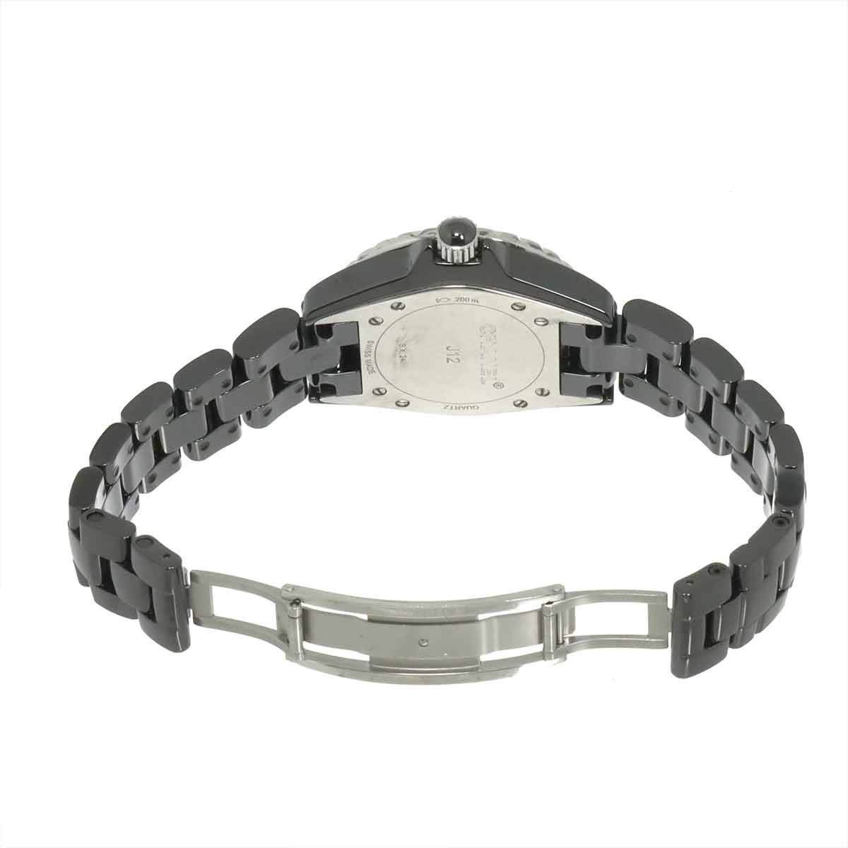 J12 H1625 12P Diamond Quartz Black Dial Ladies Watch