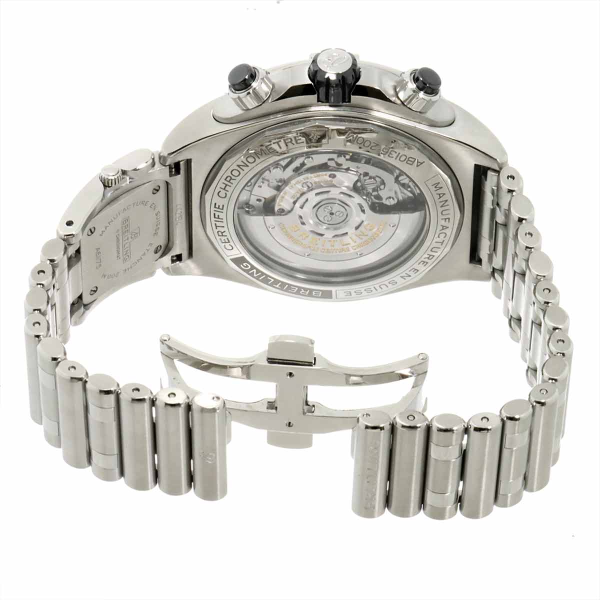 SuperChronomat B01 AB0136 Black Dial Mens Watch