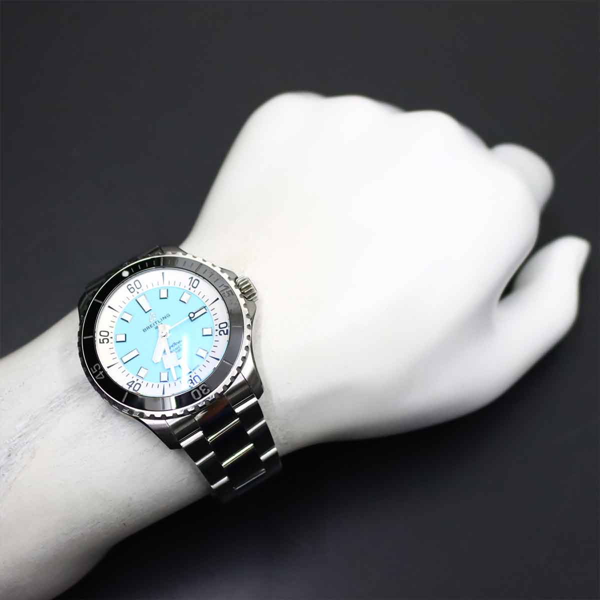 Super Ocean A17376 Automatic Blue Dial Mens Watch