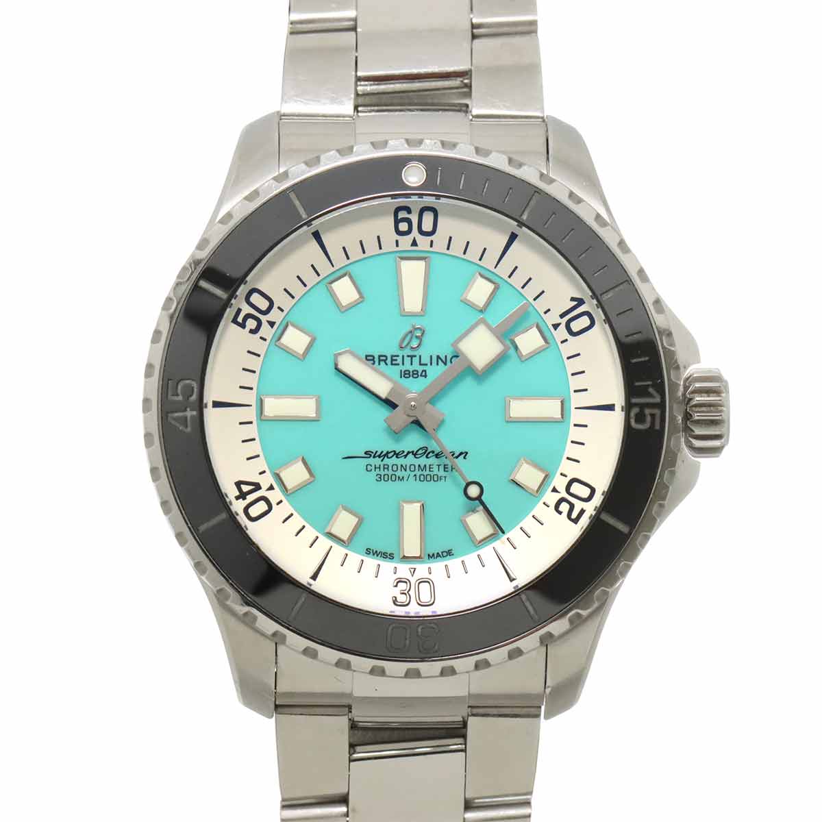 Super Ocean A17376 Automatic Blue Dial Mens Watch