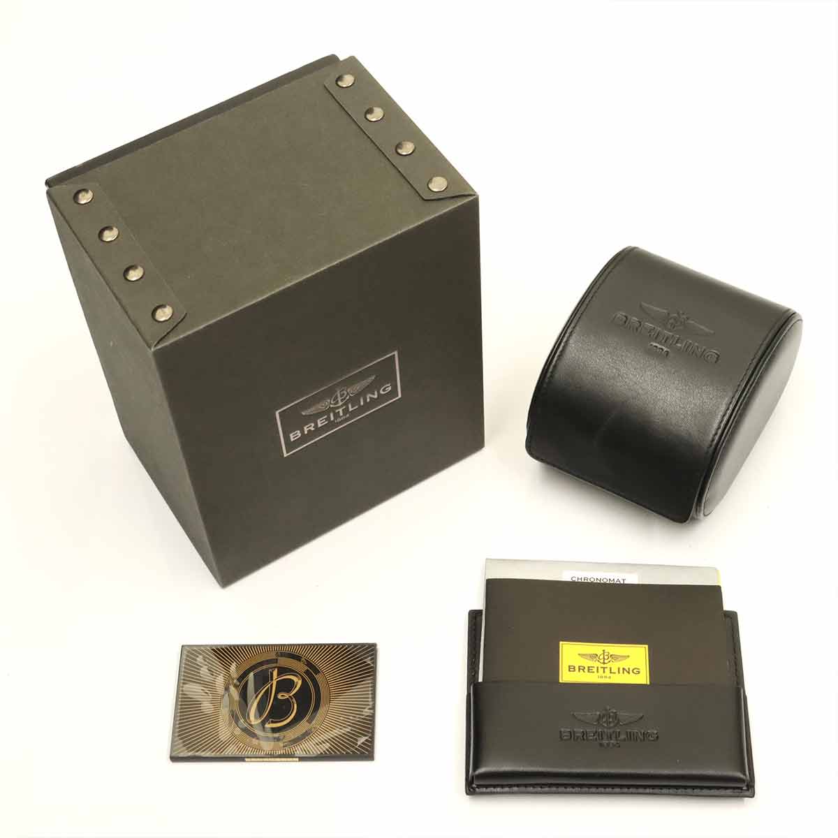 Chronomat 44 Raven MB0111 Chronograph Date Mens Watch