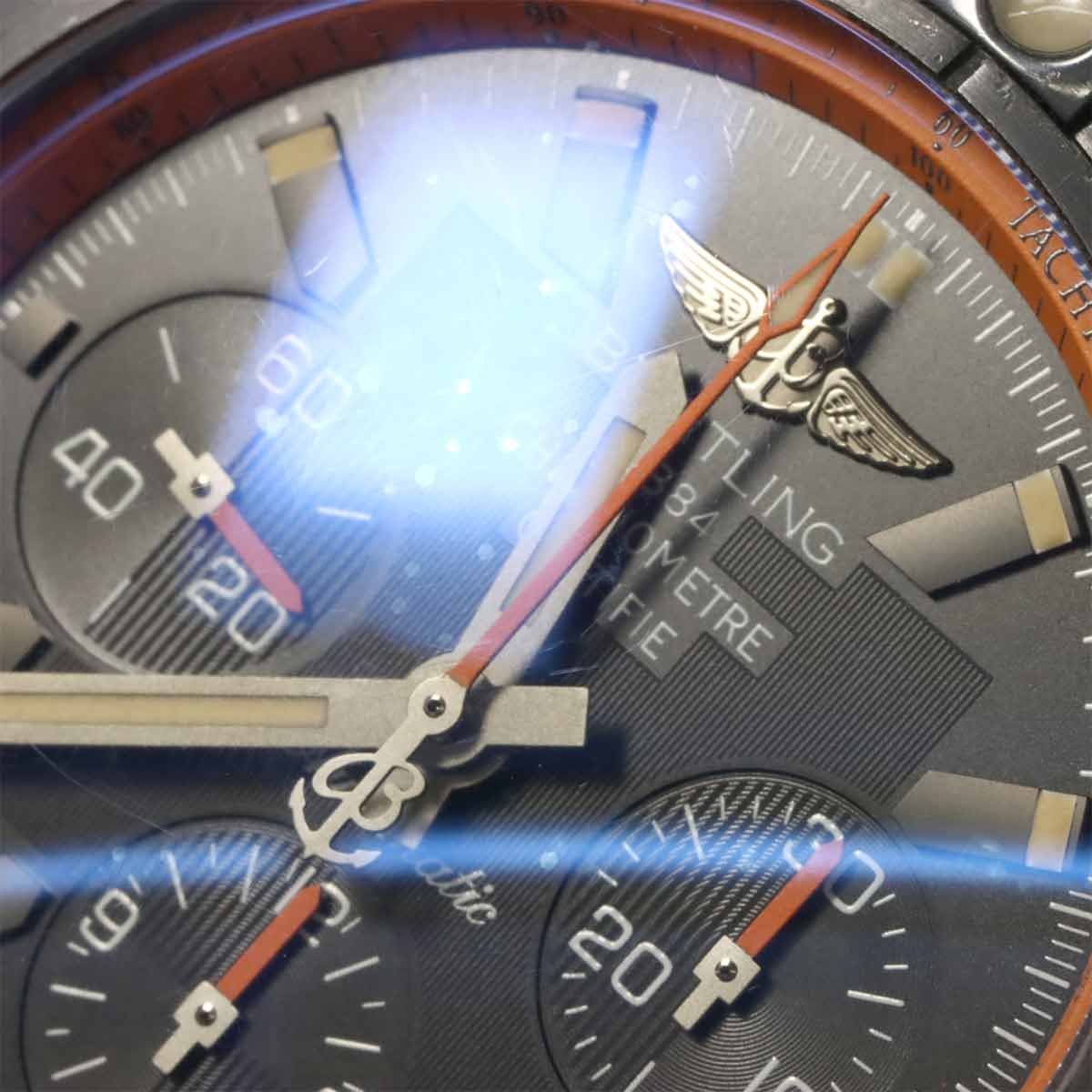 Chronomat 44 Raven MB0111 Chronograph Date Mens Watch