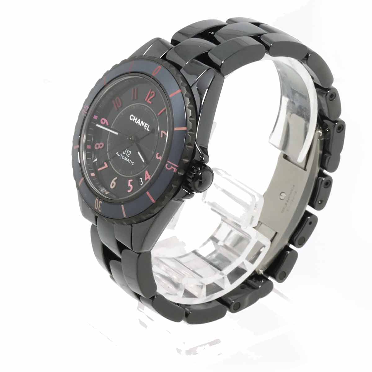 J12 38mm BLUSH H10312 Ceramic Automatic Black Dial