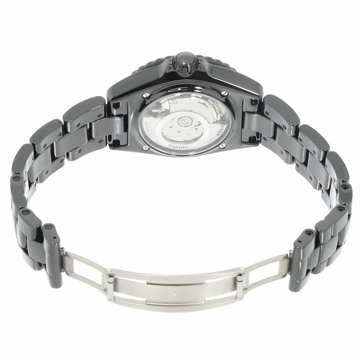 J12 38mm BLUSH H10312 Ceramic Automatic Black Dial