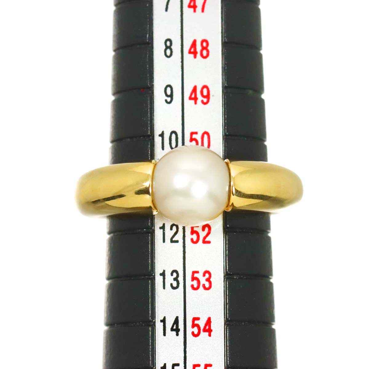 Akoya Pearl 7.9mm Ring 18K Yellow Gold 750 size51 5.5-5.75(US)