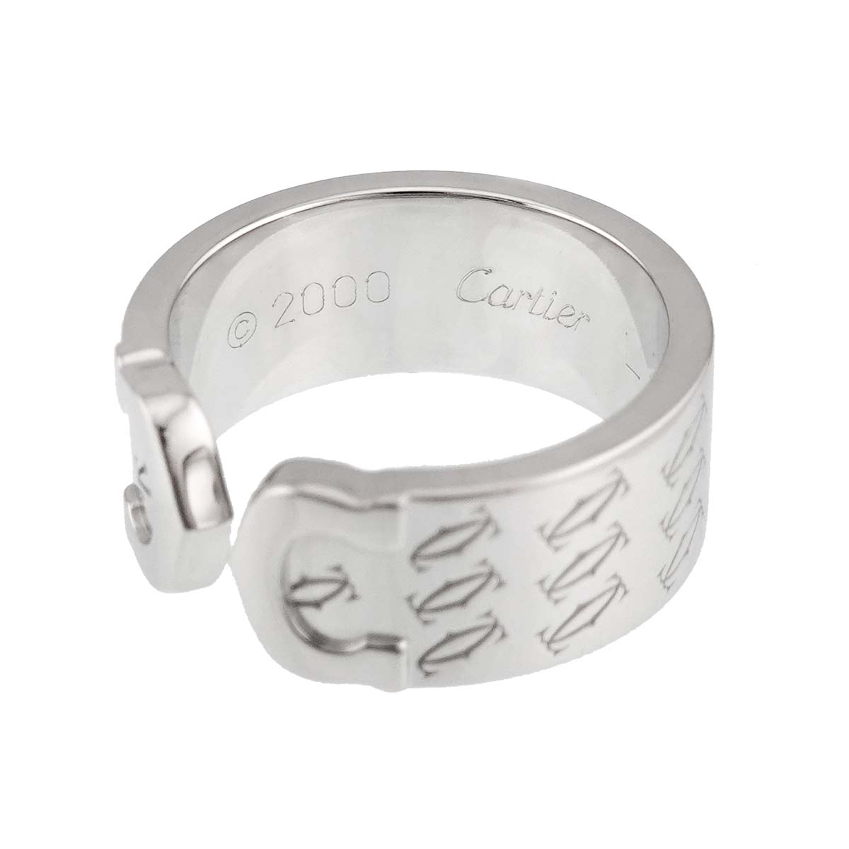 C2 Ring 18K White Gold 750 size50 5.25-5.5(US)