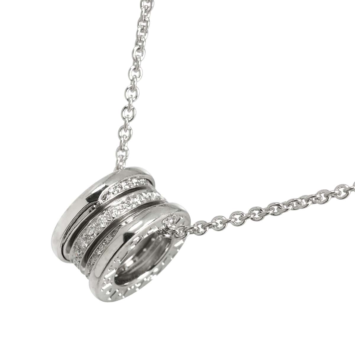 B-ZERO1 Diamond Necklace 18K WG White Gold 750