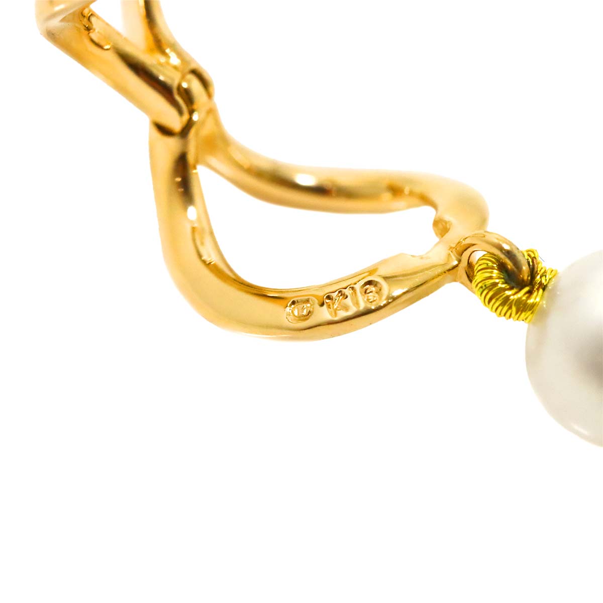 Akoya Pearl 5.4-5.0mm Necklace 18K YG WG 750