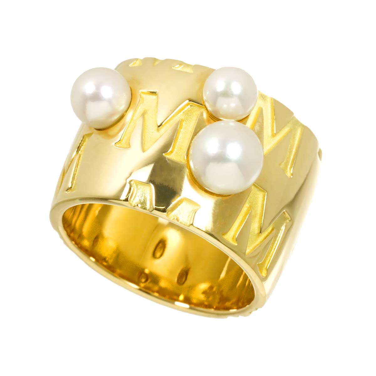 Akoya Pearl 6.0-4.5mm Ring 18K YG 750 5.25(US)