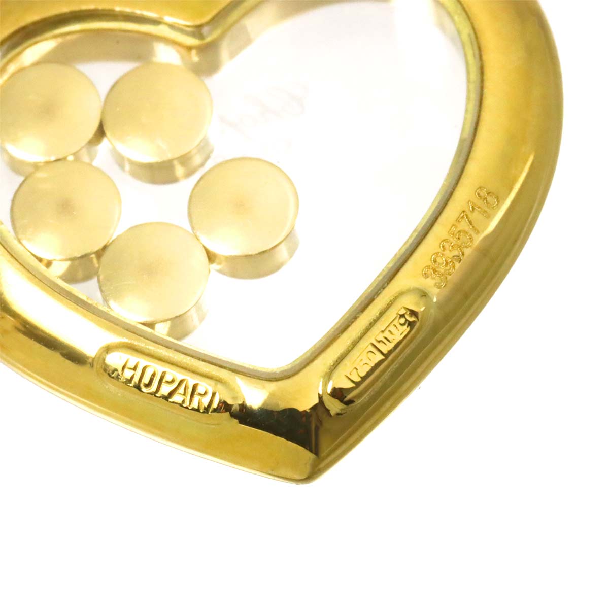 Happy Diamond Heart Necklace 18K Yellow Gold 750