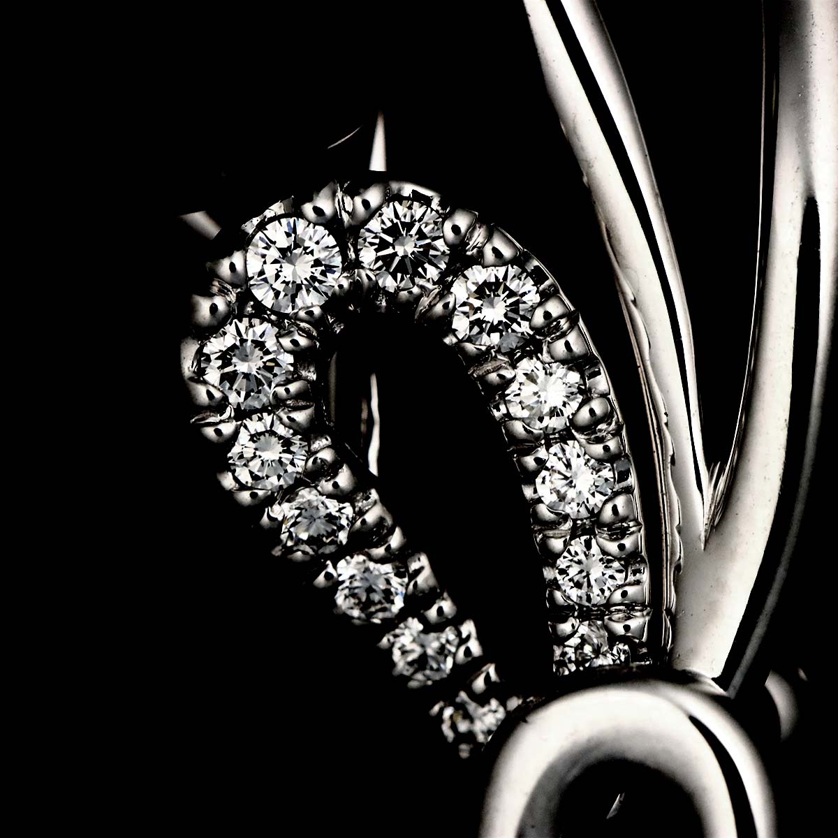 South Sea pearl 11.2mm Diamond 0.66ct Brooch 18K WG 750