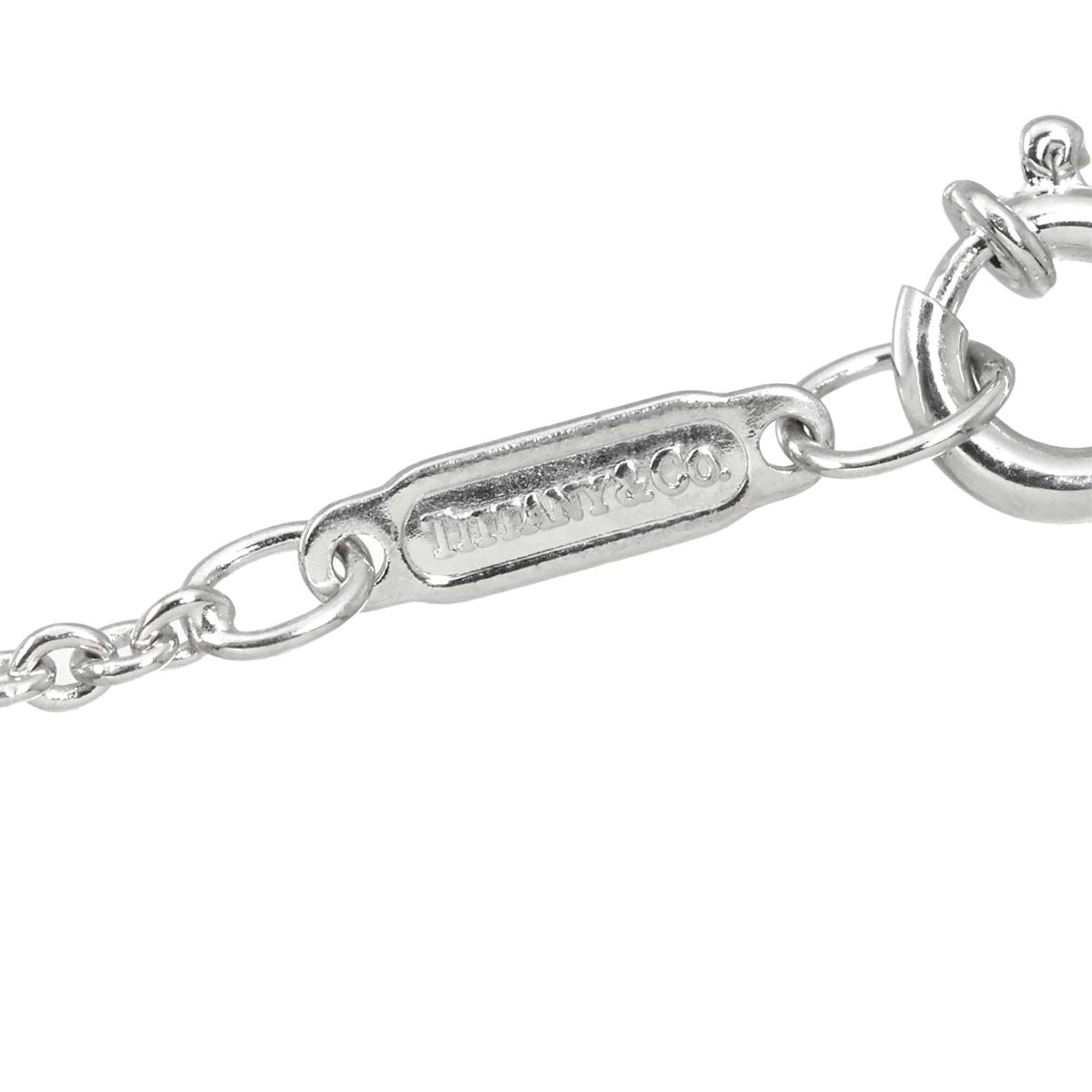 Heart Diamond Necklace 18K WG White Gold 750