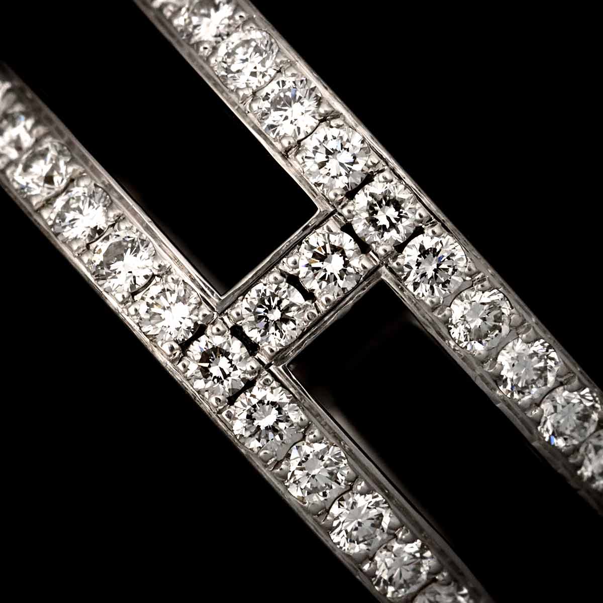 Alianne Diamond Ring 18K White Gold 750 Size48 4-4.5(US)