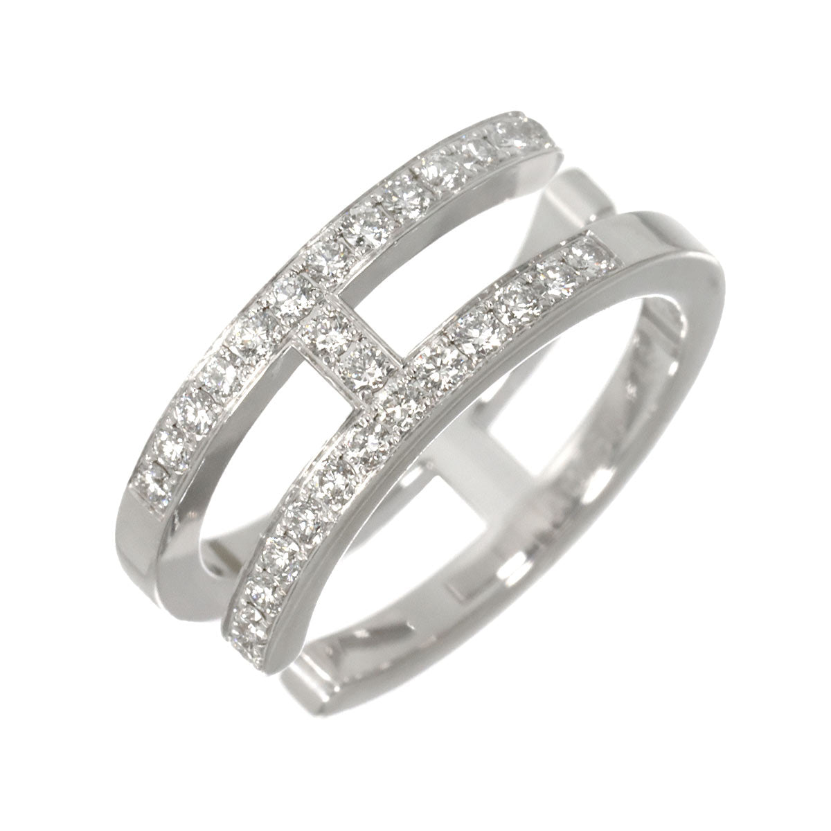 Alianne Diamond Ring 18K White Gold 750 Size48 4-4.5(US)