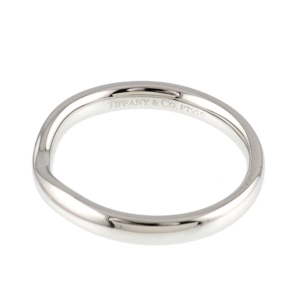 Wide Curved Band Ring Pt Platinum size7.25-7.5(US)