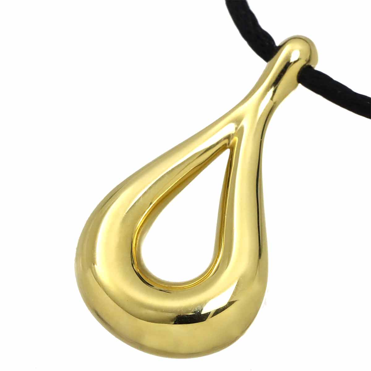 Open Teardrop Necklace 18K Yellow Gold 750