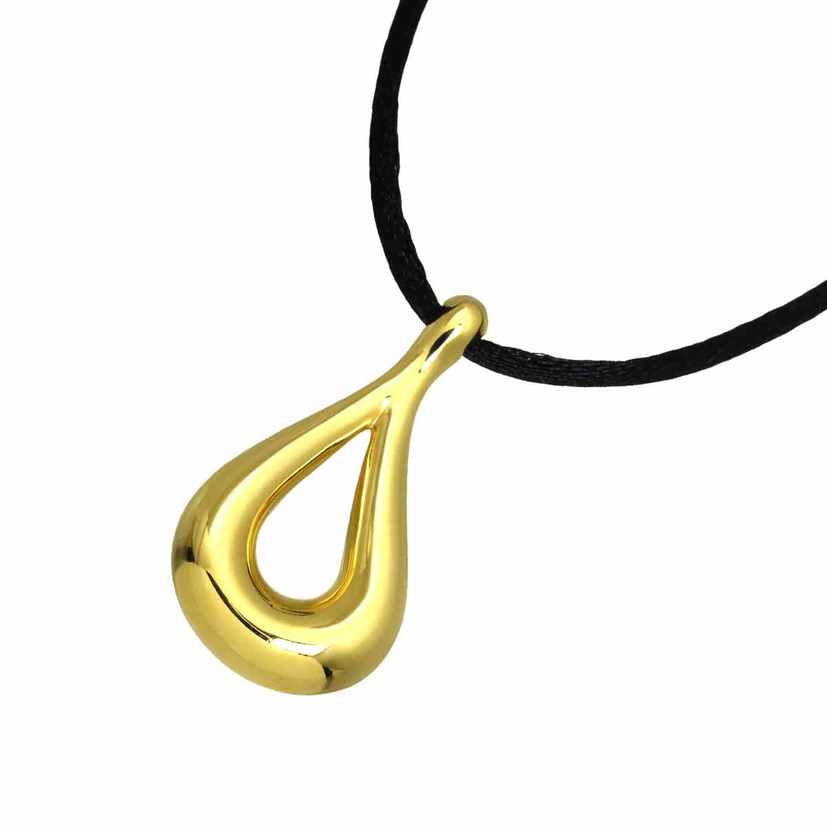 Open Teardrop Necklace 18K Yellow Gold 750