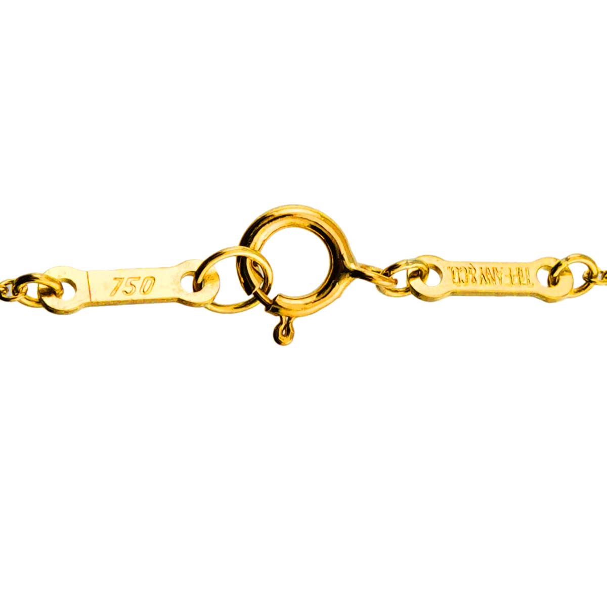 Open Teardrop Necklace 18K Yellow Gold 750
