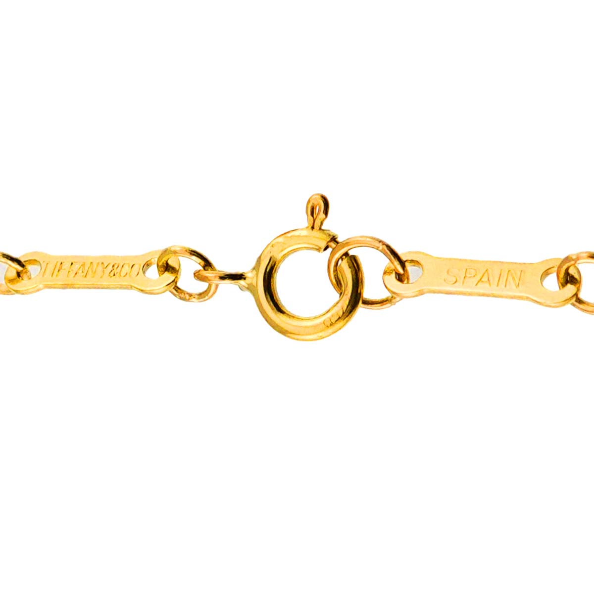 Double Teardrop Necklace 18K Yellow Gold 750