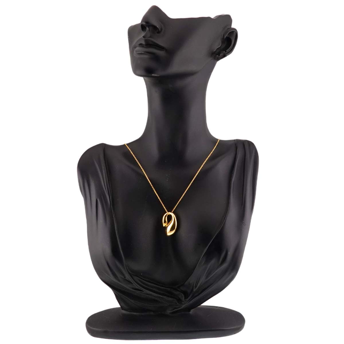 Double Teardrop Necklace 18K Yellow Gold 750