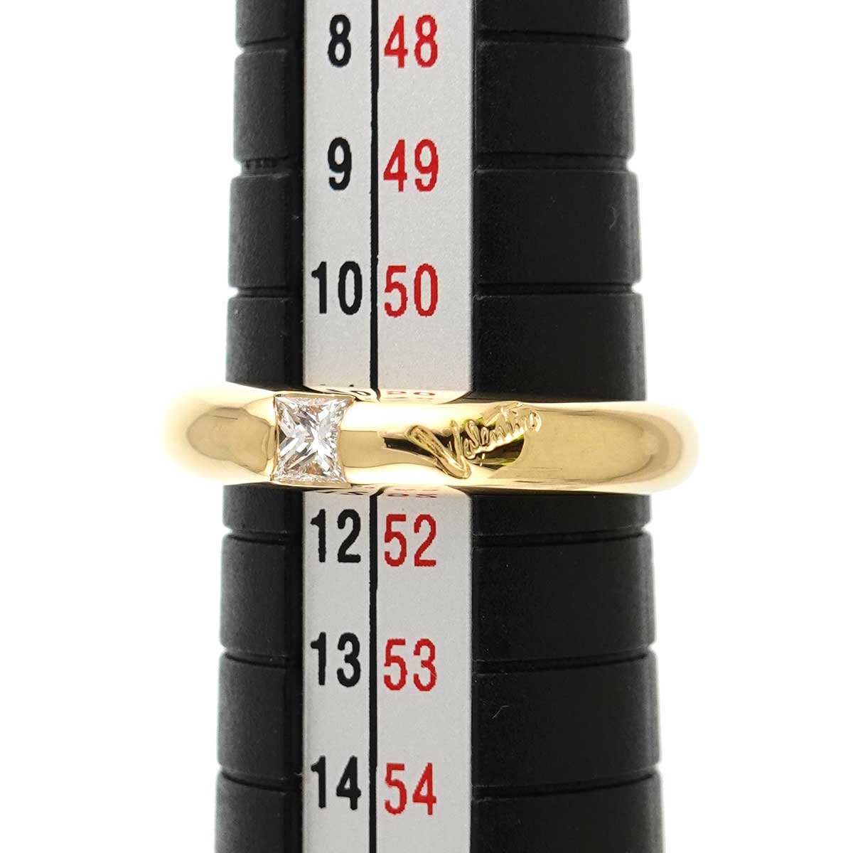 Diamond 0.18ct Ring 18K Yellow Gold 750 Size5.5-5.75(US)