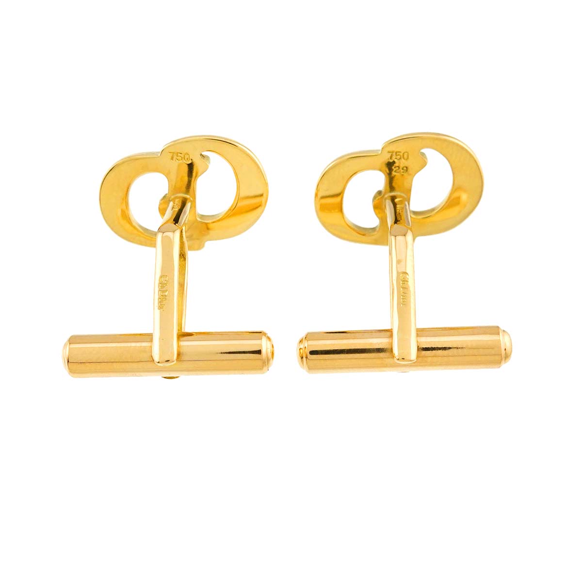 Cuff links 18K Yellow Gold 750