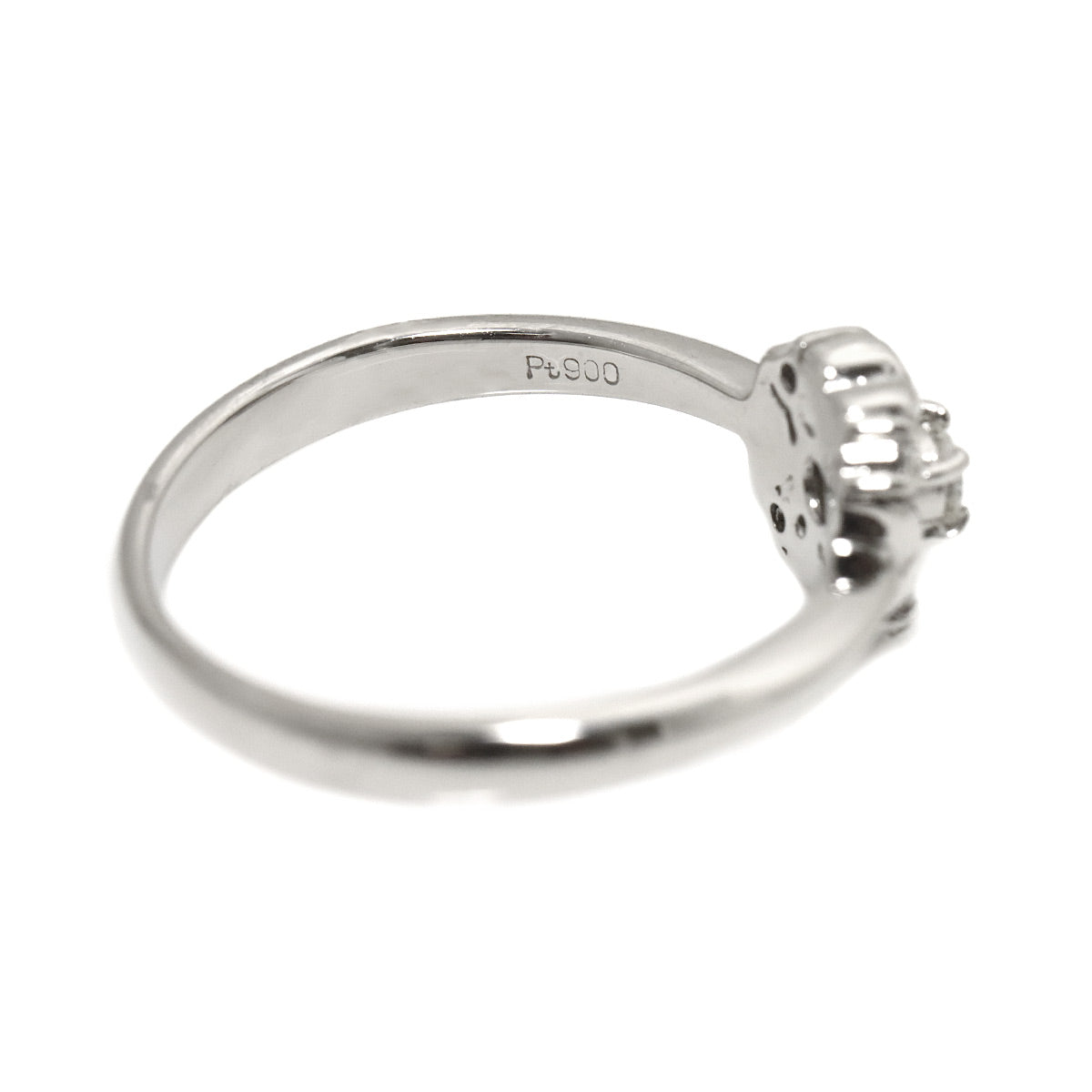 Diamond Ring Pt Platinum size5.5-5.75(US)