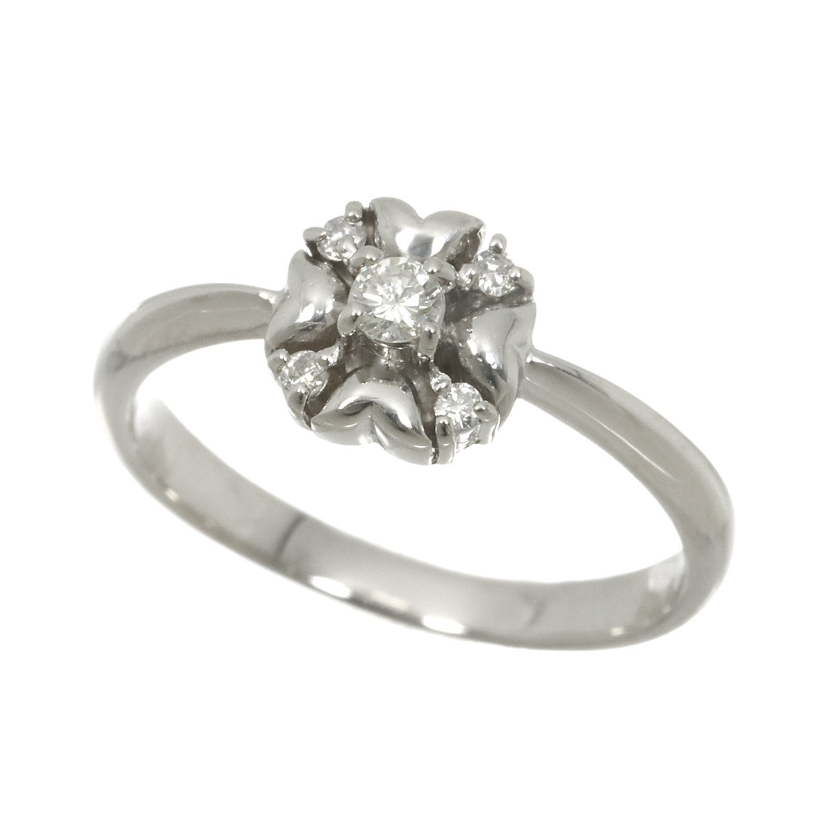 Diamond Ring Pt Platinum size5.5-5.75(US)