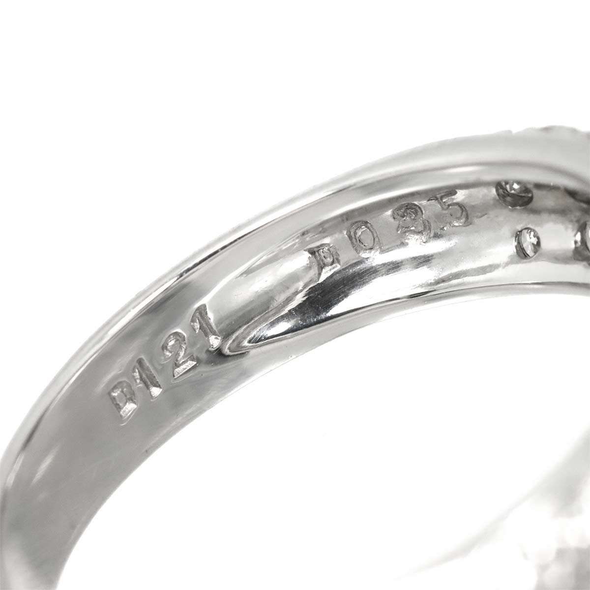 Diamond 1.21ct/0.35ct Ring 18K WG 750 Size6.25-6.5(US)