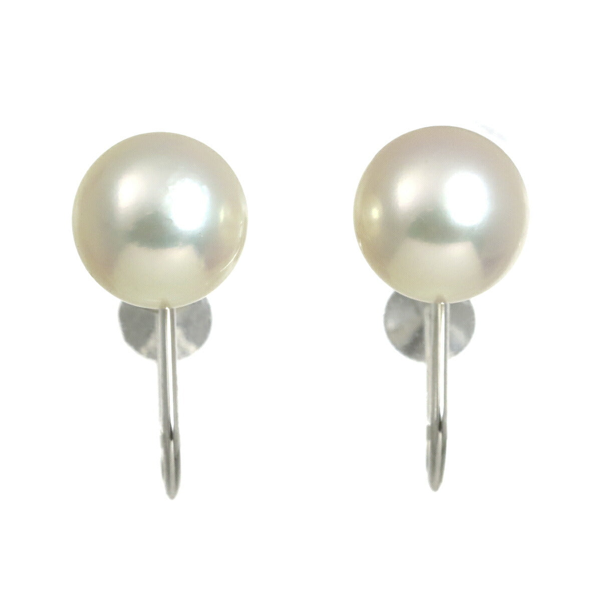 Akoya Pearl 7.7mm Earrings 18K WG 750