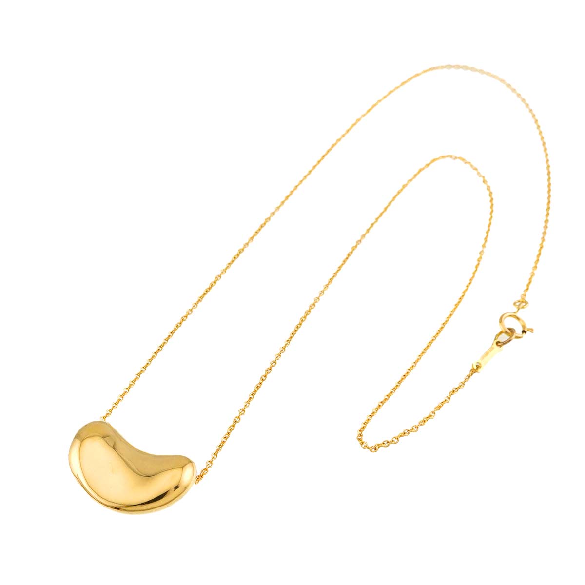 Bean Necklace 18K Yellow Gold 750