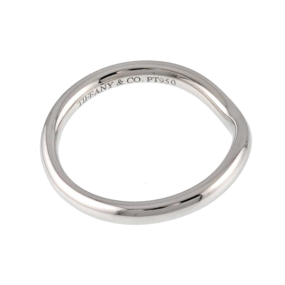 Curved Band Ring Platinum size3.25(US)