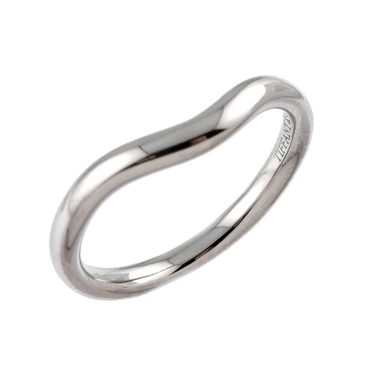 Curved Band Ring Platinum size3.25(US)