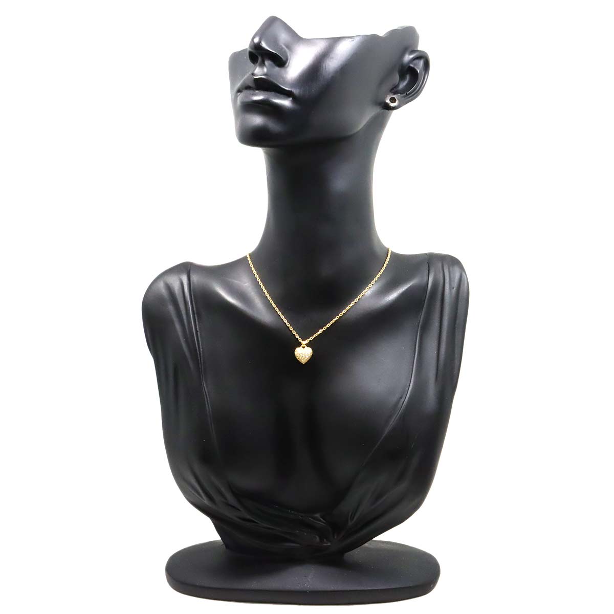 Diamond 0.41ct Heart Necklace 18K Yellow Gold 750