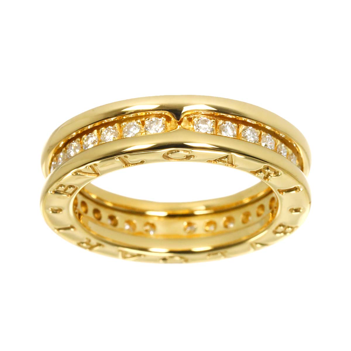 B-ZERO1 1band Diamond Ring 18K YG 750 Size48 4.5(US)